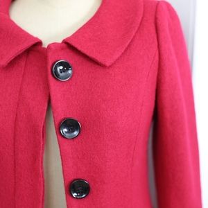 Coldwater Creek wool coat in a pretty dark pink